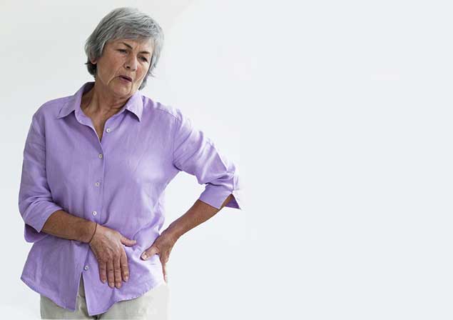 Häufige Lokalisation der Schmerzen bei Erkrankungen des Hüftgelenkes